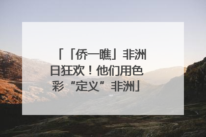 「侨一瞧」非洲日狂欢！他们用色彩“定义”非洲