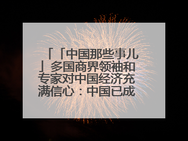 「中国那些事儿」多国商界领袖和专家对中国经济充满信心：中国已成为全球创新中心