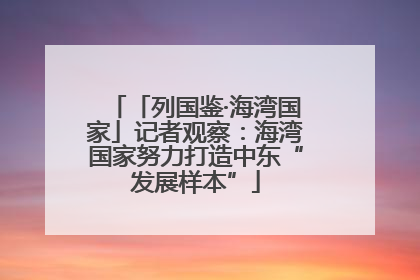 「列国鉴·海湾国家」记者观察：海湾国家努力打造中东“发展样本”