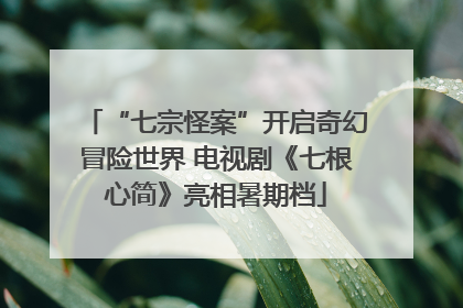 “七宗怪案”开启奇幻冒险世界 电视剧《七根心简》亮相暑期档