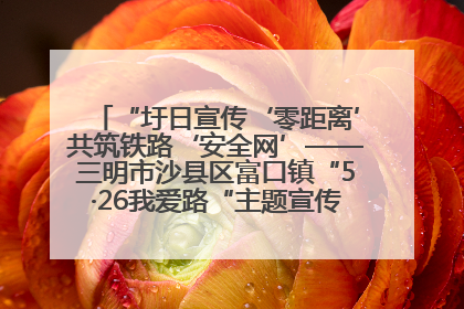 “圩日宣传‘零距离’共筑铁路‘安全网’——三明市沙县区富口镇“5·26我爱路“主题宣传活动成效显著