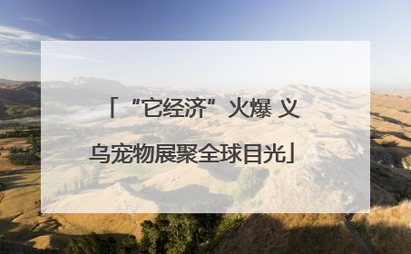 “它经济”火爆 义乌宠物展聚全球目光