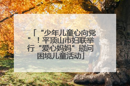 “少年儿童心向党”！平顶山市妇联举行“爱心妈妈”慰问困境儿童活动