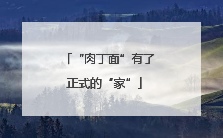 “肉丁面”有了正式的“家”