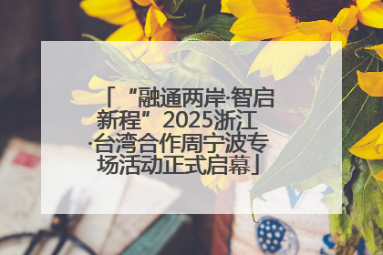 “融通两岸·智启新程”2025浙江·台湾合作周宁波专场活动正式启幕