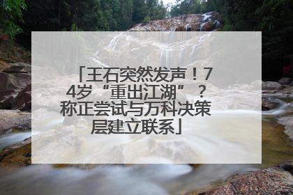 王石突然发声！74岁“重出江湖”？称正尝试与万科决策层建立联系