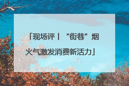 现场评丨“街巷”烟火气激发消费新活力