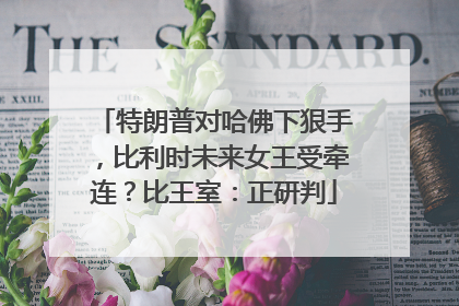 特朗普对哈佛下狠手，比利时未来女王受牵连？比王室：正研判