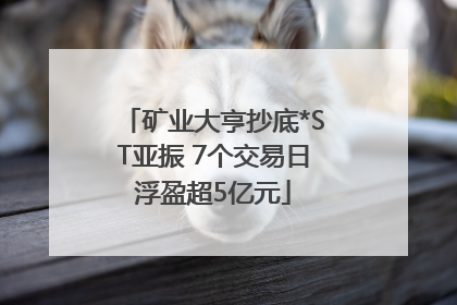 矿业大亨抄底*ST亚振 7个交易日浮盈超5亿元