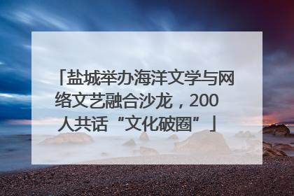 盐城举办海洋文学与网络文艺融合沙龙，200人共话“文化破圈”