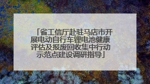 省工信厅赴驻马店市开展电动自行车锂电池健康评估及报废回收集中行动示范点建设调研指导