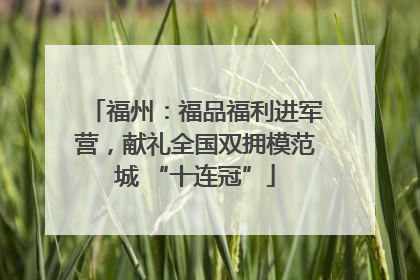 福州：福品福利进军营，献礼全国双拥模范城 “十连冠”