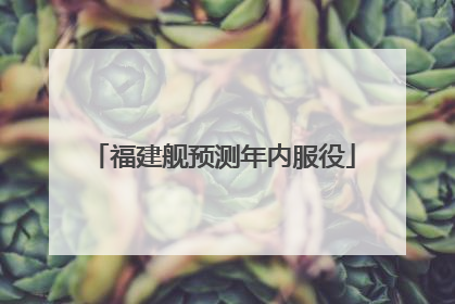 福建舰预测年内服役