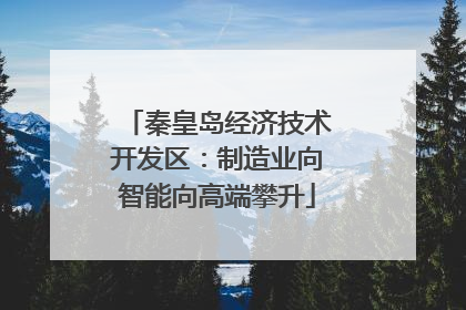 秦皇岛经济技术开发区：制造业向智能向高端攀升