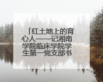 红土地上的育心人——记湘南学院临床学院学生第一党支部书记王世英