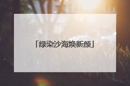 绿染沙海焕新颜
