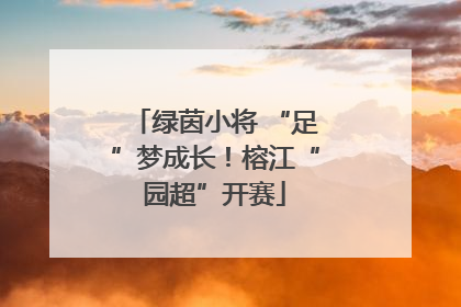 绿茵小将 “足”梦成长！榕江“园超”开赛