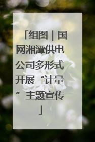 组图｜国网湘潭供电公司多形式开展“计量”主题宣传