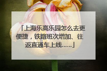 上海乐高乐园怎么去更便捷，铁路班次增加、往返直通车上线……