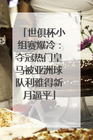 世俱杯小组赛爆冷：夺冠热门皇马被亚洲球队利雅得新月逼平