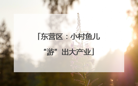 东营区：小村鱼儿“游”出大产业