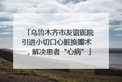 乌鲁木齐市友谊医院引进小切口心脏换瓣术，解决患者“心病”