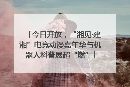 今日开放，“湘见·建湘”电竞动漫嘉年华与机器人科普展超“燃”