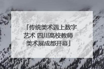传统美术遇上数字艺术 四川高校教师美术展成都开幕