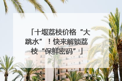 十堰荔枝价格“大跳水”！快来解锁荔枝“保鲜密码”