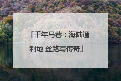 千年马巷：海陆通利地 丝路写传奇