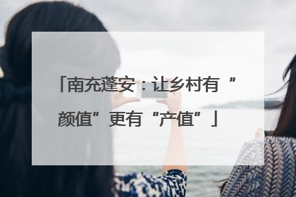 南充蓬安：让乡村有“颜值”更有“产值”