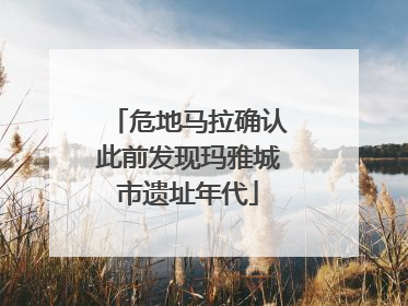 危地马拉确认此前发现玛雅城市遗址年代