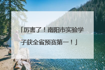厉害了！南阳市实验学子获全省预赛第一！