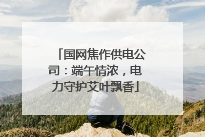 国网焦作供电公司：端午情浓，电力守护艾叶飘香