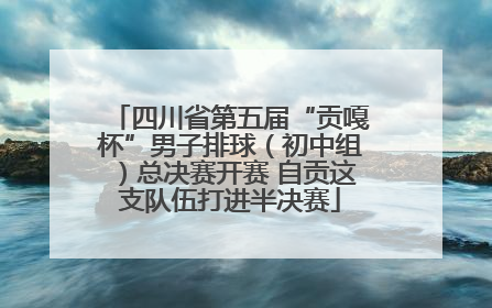 四川省第五届“贡嘎杯”男子排球（初中组）总决赛开赛 自贡这支队伍打进半决赛