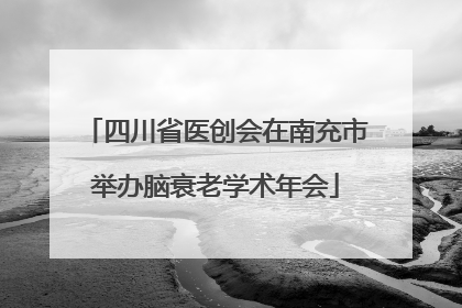 四川省医创会在南充市举办脑衰老学术年会