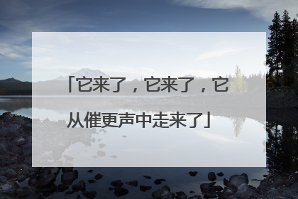 它来了，它来了，它从催更声中走来了