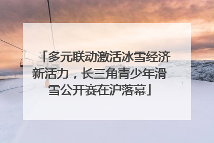 多元联动激活冰雪经济新活力，长三角青少年滑雪公开赛在沪落幕
