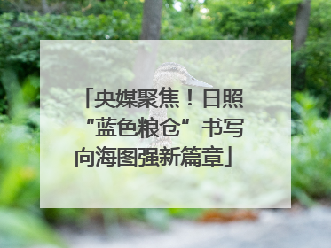 央媒聚焦！日照“蓝色粮仓”书写向海图强新篇章