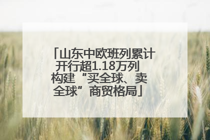山东中欧班列累计开行超1.18万列 构建“买全球、卖全球”商贸格局