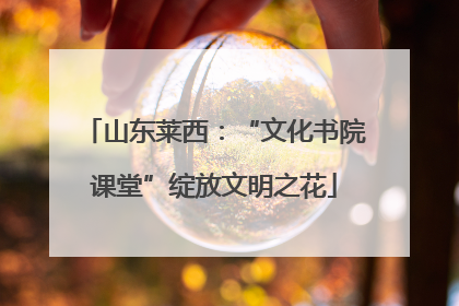 山东莱西：“文化书院课堂”绽放文明之花
