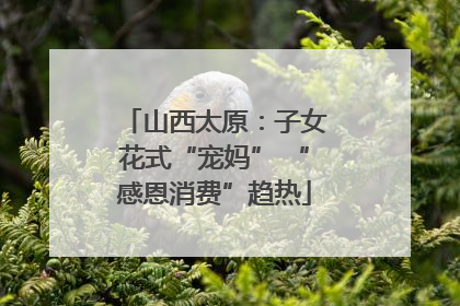 山西太原：子女花式“宠妈” “感恩消费”趋热