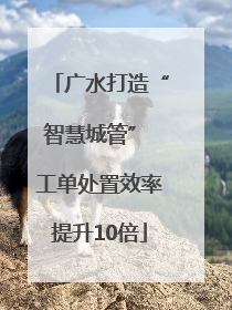 广水打造“智慧城管” 工单处置效率提升10倍