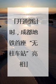 开通倒计时，成都地铁首座“无柱车站”亮相