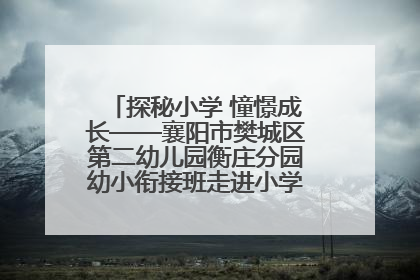 探秘小学 憧憬成长——襄阳市樊城区第二幼儿园衡庄分园幼小衔接班走进小学开展参观体验活动