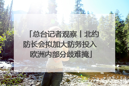总台记者观察丨北约防长会拟加大防务投入 欧洲内部分歧难掩