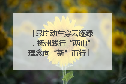 悬崖动车穿云逐绿，抚州践行“两山”理念向“新”而行