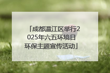 成都温江区举行2025年六五环境日环保主题宣传活动