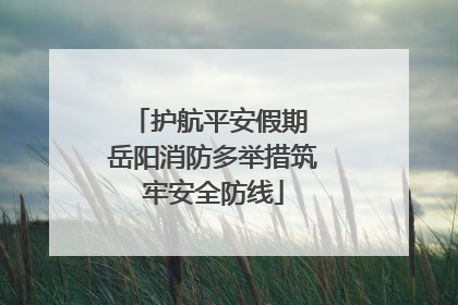 护航平安假期 岳阳消防多举措筑牢安全防线