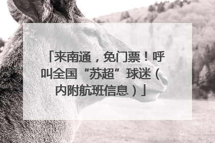 来南通，免门票！呼叫全国“苏超”球迷（内附航班信息）